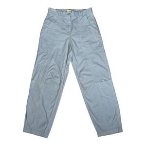 Anthropologie Pilcro Pants Womens‎ 6 Blue Wide Leg The Roamer Cargo Carpenter VT